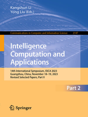 cover image of Intelligence Computation and Applications